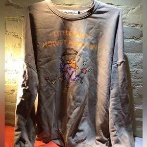 NEW! 🎃🍁the Laundry Room Gray Little Miss Howdy Pumpkin Sweater